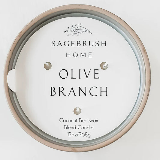 Olive Branch Coconut Beeswax Blend Candle