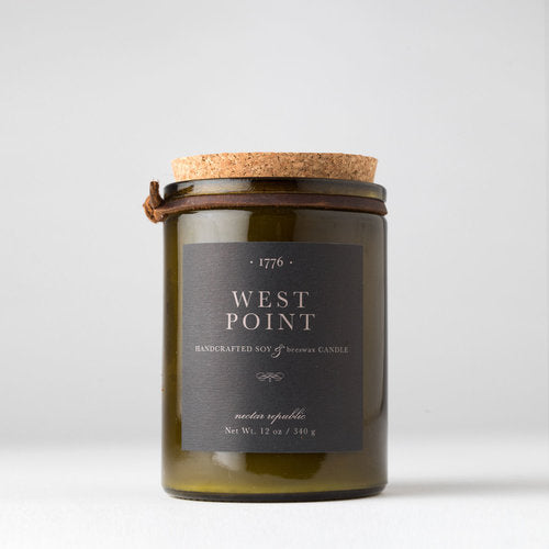 west point scent soy candle for men