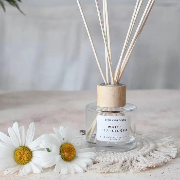 white tea + ginger Reed Diffuser - The 6th Scent