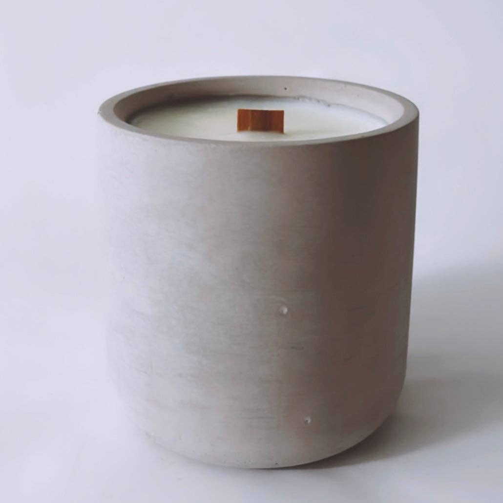Vanila and Laverden scented Concrete Soy Wax Candle